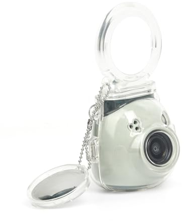 Rieibi Custodia compatibile con Fujifilm Instax Pal, custodia trasparente per Instax Mini Pal con obiettivo ravvicinato, custodia protettiva per Fuji PAL con catena