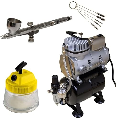 Modellbau Airbrush Set 09 Badger Renegade Krome 2-in-1 and Sparmax TC-610H-n