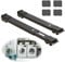 TUAKIMCE Heavy Duty Appliance Rollers, Adjustable Furniture Moving Roller Wheels with Brake, Washing Machine Wheels Load Bearing 660lbs for Refrigerators Sofa and Dryer