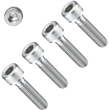 TERF® Tornillos de cabeza hexagonal M3 x 16 mm, acero inoxidable A2 (304), tornillo de máquina M3 (3 mm) x 16 mm, tornillos hexagonales de llave Allen, paquete de 20