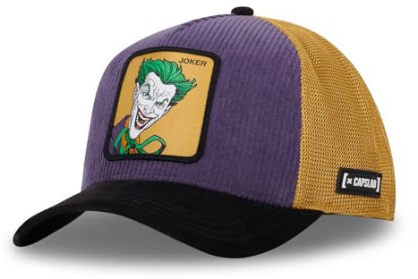 Capslab Joker DC Batman Kord Lila Schwarz Braun Verstellbare Truckercap - One-Size
