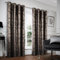always4u Soft Velvet Curtains 100% Blackout Window Treatments Energy Efficiency for Bedroom Gold Foil Printed Shining Luxury Curtain Drapes 1 Pair Black 66 * 72