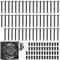 Lüfterschrauben, Gehäuse-Ventilatorschrauben, 100 Stück Computer Gehäuse Lüfter Schrauben Kit, lange und kurze, für Laptop PC Computer Reparatur Zubehör Pack, 2 Arten von Schrauben, Schwarz