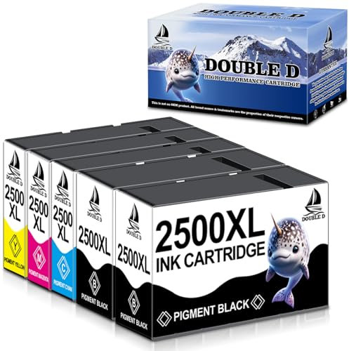 DOUBLE D PGI-2500XL Multipack für Canon Maxify MB5150 Patronen Kompatibel mit iB4050 iB4150 MB5050 MB5155 MB5300 MB5350 MB5400 MB5450 MB5455 Pack