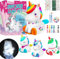 Timesun DIY Bastelset Kinder Einhorn Lampe Malset, Mädchen und Jungen, kreativ set für kinder, Spielzeug zum Bemalen, ideales Geburtstagsgeschenk für Kinder im Alter von 3-12 Jahren (Einhorn)