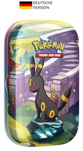 Pokémon-Sammelkartenspiel: Mini-Tin-Box Karmesin & Purpur – Prismatische Entwicklungen: Nachtara (2 Boosterpacks & 1 Münze)