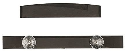 Guitar Archtop Bridge Ebony Guitar Bridge mit Chrom -Daumenwägen und Pfosten für die Meisten Archtop -Gitarren