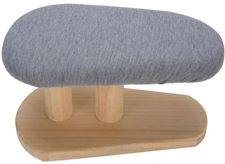 Portable Desktop Ironing Board, Mini Tabletop Iron Board with Wooden Base Small Sleeve Ironing Board for Sewing Crafting and Travel