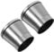MAGICLULU 2pcs Peppers Mill Caps: Stainless Steel Salt and Peppers Grinder Top Caps Grinder Covers Replacement Parts for DIY Spices Mill Acessories