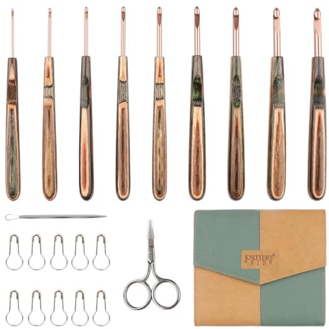 Knitter's Pride Terra Single-Ended Crochet Hook Set - Deluxe