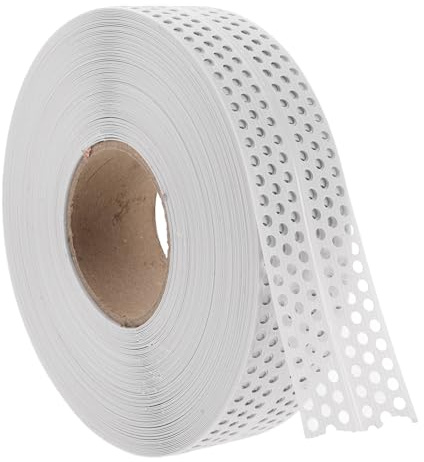 DONFAMDS Pvc Trockenbau Klebeband Selbstklebend Weiß 5cm X 40m Mehrzweck Eckband für Innen und Außenecken Rissfestes Wandanschlussband für Gipskarton und Trockenbau
