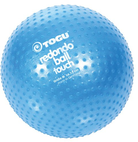 TOGU 493100 Redondo Ball Touch 22 cm Gymnastikball Pilatesball, blau
