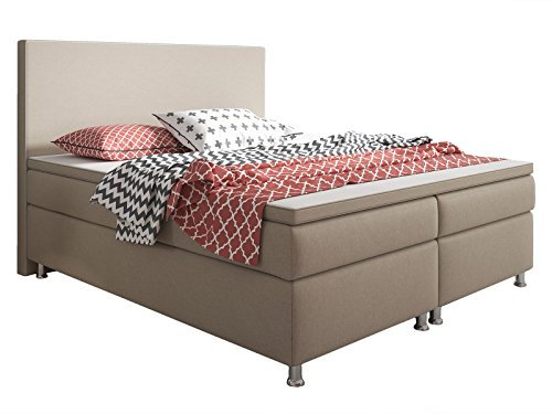 Boxspringbett King Size 180x200 cm Kunstleder Muddy