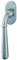 Alpertec Fenstergriff Sale Messing Edelstahlfarbig Stiftlänge 35 mm Fensterbeschlag, 32700950K1