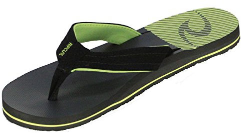 RIP CURL Men's Ripper + Open Toe Sandals, Multicoloured, Black Grey, 6.5 UK, Multicoloured Black Grey, 6 UK