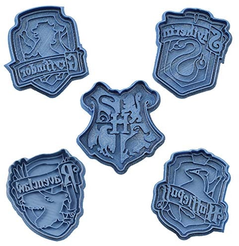 Cuticuter Ausstechformen für Hogwarts, Blau, 5 Stück