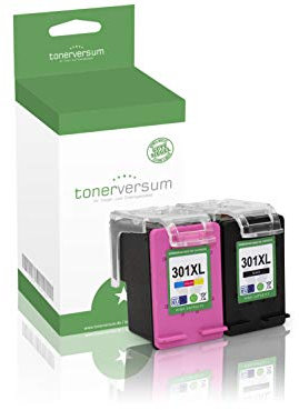 Tonerversum 2 Druckerpatronen kompatibel zu HP 301XL 301 XL Schwarz und Color für DeskJet 2050 3050 1510 2544 2545 3055a Envy 4507 5530 e-All-in-One Multipack