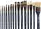 Mont Marte Premium Brush Wallet Set, 15 Piece, Includes Hog Bristle and Taklon Brushes, Suitable for Watercolor, Acrylic, Oil, Gouache and Tempera Painting