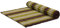 livasia Rollmatte XXL breit Doppelbett - 200x145x4,5cm - Gästebett Gästematratze 2 Personen mit Muster, Reisebett für Kofferraum und outdoor, Thaimatte Kapok Garten und Balkon (Braun/Grün)