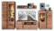 Stella Trading SONOS Wohnwand Komplett-Set aus Artisan Eiche teil-massiv - Schrankwand für Ihr Wohnzimmer - 360 x 203 x 43 cm (B/H/T)