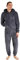 CityComfort Pigiama Intero Uomo - Pigiami Invernali Uomo in Pile M-3XL (XL, Grigio)