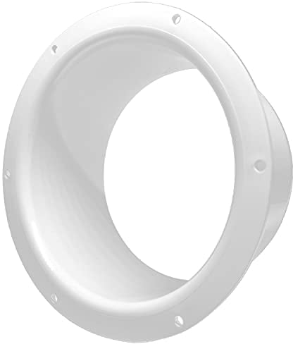 H&C VENT Wandflansch für Klima & Lüftungssystem (Ø 150mm, Ende/Start) - HVAC Wand Flansch, Rohrverbinder & Wandanschluss - 150 mm Schlauch Adapter für Abluftschlauch, Lüftungsschlauch, Klimaanlage