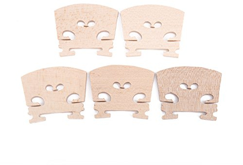 5 Stücke 4/4 Violine Bridge Geigenstege Violine Brücke Violinensteg Geige Steg Ersatzteile Zubehör für 4/4 Größe Violine