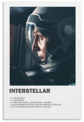 PONINI Interstellar Minimalistische Ästhetik Film Polaroid Poster Bild Druck Leinwand Poster Wandfarbe Kunst Poster Dekor Moderne Home Kunstwerke 40 x 60 cm
