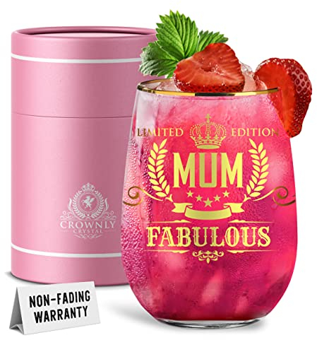 CROWNLY CRYSTAL® Personalised Crystal Gifts for Mum - Birthday, Mothers Day, Christmas & More