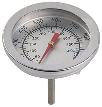 Edelstahl BBQ Smoker Grill Bimetallic Thermometer Temperaturanzeige