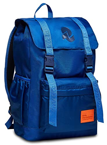 INVICTA CHAT, Rucksack aus nachhaltigem Stoff, Praktisch & Unisex, Leicht, kompakt, mit Laptopfach, Büro, Uni, Arbeit; Reise, Sport&Freizeit, italienisches Design, blau