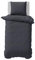 NAUTICA Home Solid Twinforce - BETTWÄSCHE Set - Anthrazit Baumwolle 135X200 Bettbezug + 80X80 Kissenbezug Reißverschluss Weich