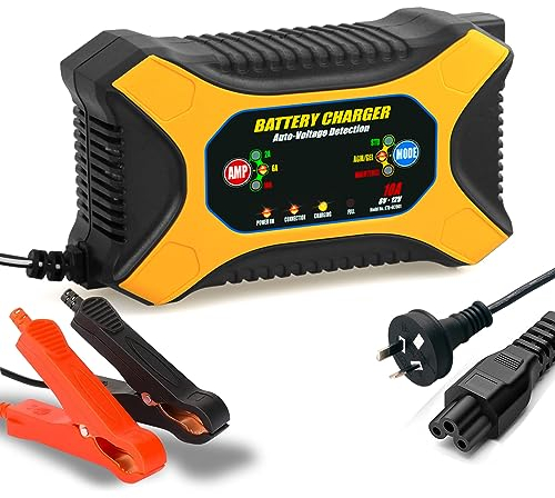 Chargeur de batterie 12 V 12 A avec compensation de température pour voiture moto, AGM, gel, SLA, etc