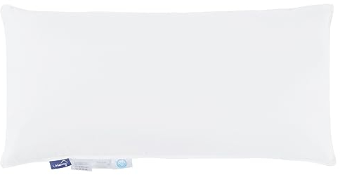 Uniency Daunenkissen 40x80 Federkissen 40x80 100% Baumwollbezug Füllung 800g: 95% Federn und 5% Daunen Kopfkissen 40x80 Daunen Federkopfkissen Kissen|Weiß|Oeko-TEX und RDS|1 Stück