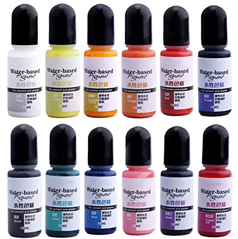 caoxhenr 12 Colors DIY Water-based Gel Cement Paint for Exterior, 4 Fluid Ounces