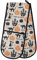 Double Oven Gloves Halloween Cat Bat Pumpkin Heat Resistant Pot Holder Oven Mitt Gloves for BBQ Cooking Baking Grilling Microwave