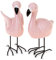Flanacom Flamingo Dekofiguren Set Rosa 16 x 10 cm Deko Wohnzimmer Gartendeko für draußen Geschenk für Frauen