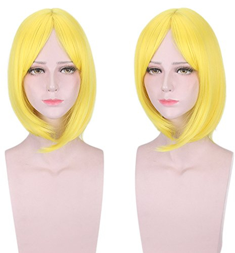 The country of Huang Ge Ge golden yellow anti-curled cosplay wig