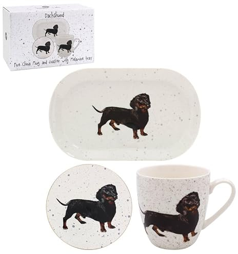 Lesser & Pavey Coaster, Tray & Mug Set | Coffee Table Tray, Mugs & Coasters Set Perfect for Any Home or Office