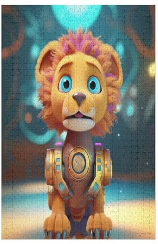 Smilodon Collection Puzzle 1000-teiliges Kunstpuzzle Berühmter Malspaß Erwachsene, Mehrfarbig Größe: 1000 PCS