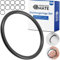 Dichtungsringe Set, 12 Stück, AD Ø 70 mm, ID Ø 60 mm, Dicke 5 mm, in Schwarz, aus Nitril Kautschuk, Gummiringe für Reparatur von Sanitär, Maschinen, Motoren, Dichtungsset Gummi O-Ring, Flachdichtung