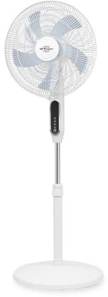 Orbegozo Ventilador de Pie SF 2040, blanco, 40 cm de diámetro, mando, 55 W