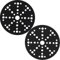 Shineboc Professional 2 pcs Pad Savers 49 Holes for Sander Replacement Cushion Pad Impact-Resistant Noise Reduction Protection Polisher for Hook & Loop Random Orbital (150mm)
