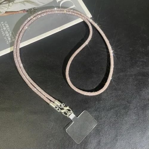 vortixia Umhängekette mit Glitzer-Strass, Telefon-Lanyard, langes Hängeband, Handy-Seil, Anti-Drop-Handykette