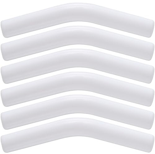 Joez Wonderful 6 Pcs Silicone Straw Tips, Food Grade Reusable Rubber Tips for Metal Straws 5/16 IN Wide(8MM Outdiameter), Hydraflow Replacement Straw Tip Covers for Stainless Steel Straws - White
