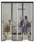 Porta Finestra Tenda Zanzariera Battente 145x220cm Nero Zanzariere per Porte Anti Zanzare Autoadesivo Rete Tenda