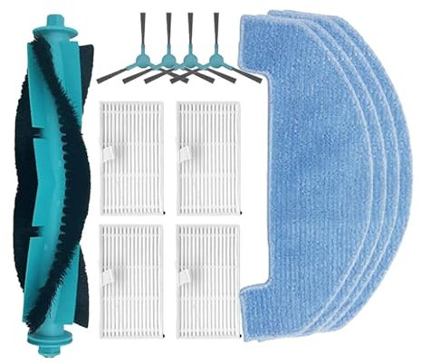 BoSeam Hauptseitenbürste, HEPA-Filter, Wischtuch, Kompatibel for Proscenic Q8 Max/Q8, Staubsauger Teile