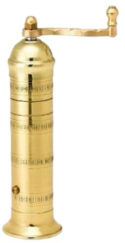 Alexander Solid Brass Pepper Mill, Hand-Made in Greece, 23cm; Model 104