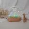 wunderwunsch - Personalisiertes Nachtlicht Dino für Babys - Individuelle Nachttischlampe für Kinder - Personalisierte Geschenke Kinder - Babygeschenk - Geschenk zur Geburt