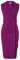 GRACE KARIN Abito aderente da donna senza maniche, scialle con scollo a V, abito midi da lavoro, con cintura, per cocktail e feste formali e ufficio, Viola scuro, 40